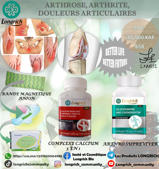 Arthrose, Arthrite, Douleurs Articulaires Traitement Longrích