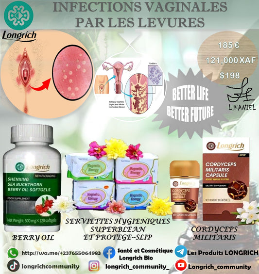 Infections vaginales dû aux levures Traitement Longrích