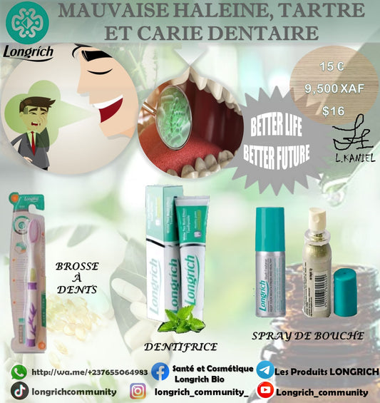 Mauvaise Haleine, Tartre & Carie dentaire Traitement Longrích