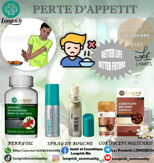 Perte d’Appetit Traitement Longrích