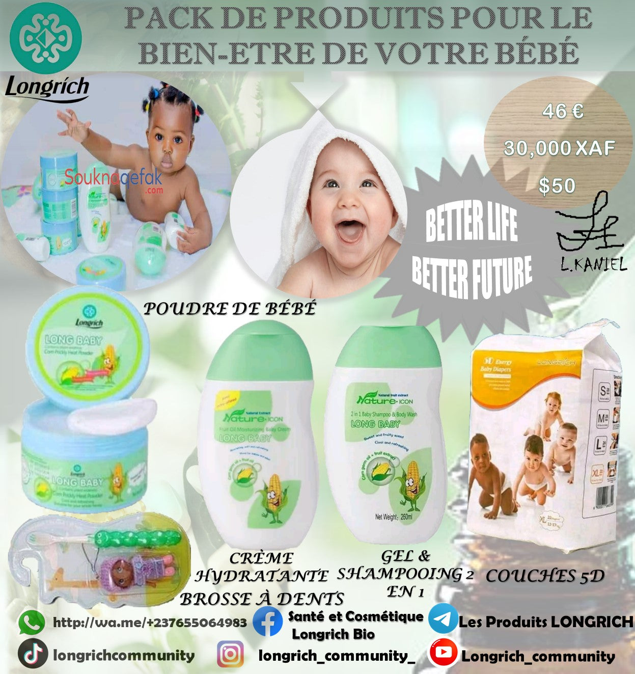 Pack pour le bien-être de votre Bébé Gamme Longrích