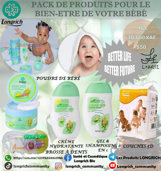 Pack pour le bien-être de votre Bébé Gamme Longrích