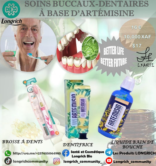 Soins Buccaux-Dentaires à base d’Artemisine Gamme Longrích