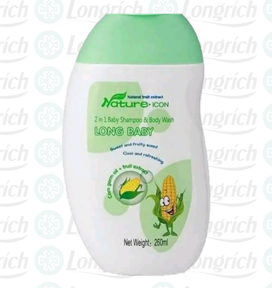 Gel de douche & Shampooing 2 en 1 Pour Bébé Longrích (6 PV)