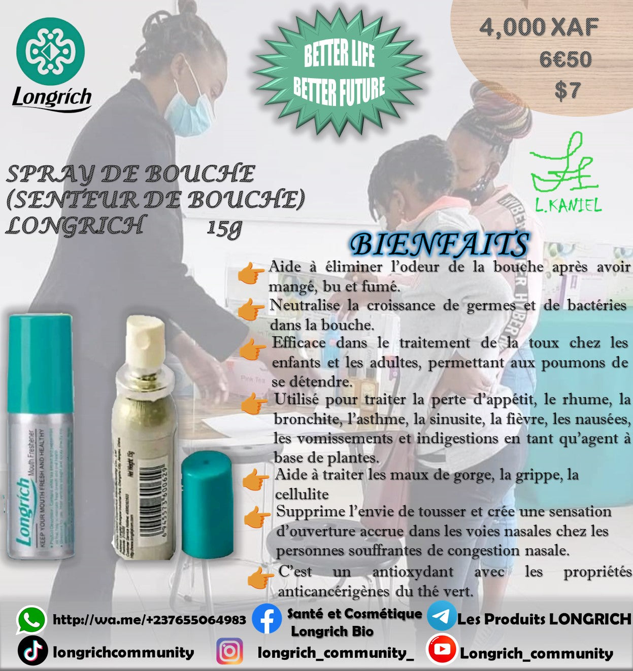 Mauvaise Haleine, Tartre & Carie dentaire Traitement Longrích